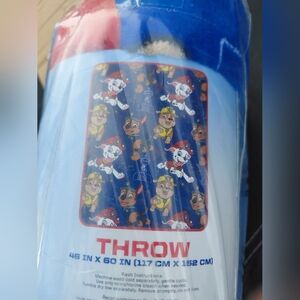 Blue and Red Paw Patrol Throw Blanket